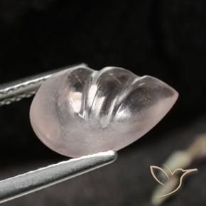 9,17 ctw natürlicher Mittel-Hellrosa Morganit, Birnenform, Transparent