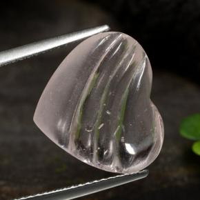 9,17 ctw natürlicher Korallenrosa-Ton Morganit, Herzform, Transparent