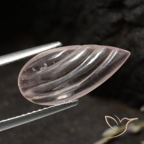 9,17 ctw natürlicher Korallenrosa-Ton Morganit, Birnenform, Transparent