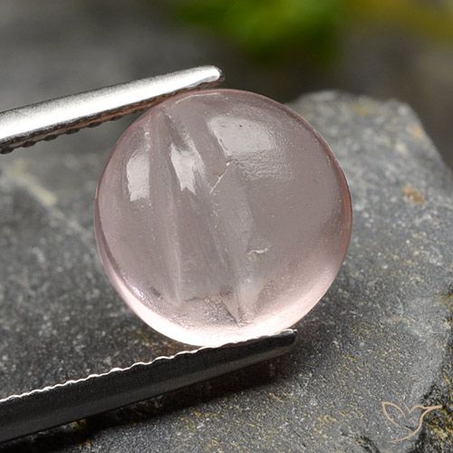 3.67ct Natürlicher Helles Korallenrosa Morganit, Runden, Transparent