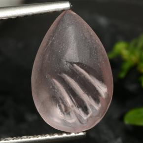 3,25 ctw natürlicher rosafarbener Morganit, Birnenform, Transparent