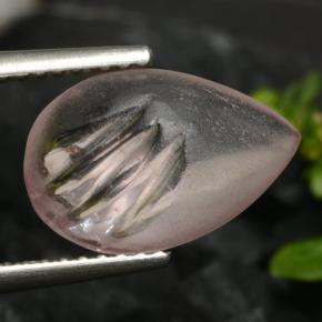 3,25 ctw natürlicher rosafarbener Morganit, Birnenform, Transparent