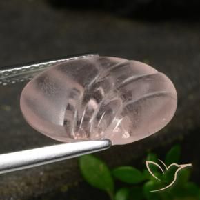 9,17 ctw natürlicher Mittelrosa Morganit, Oval, Transparent