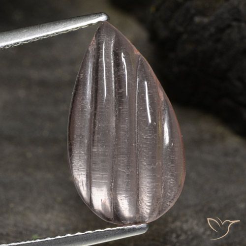 3.74ct Natürlicher Rosenrosa-Ton Morganit, Birnenform, Transparent