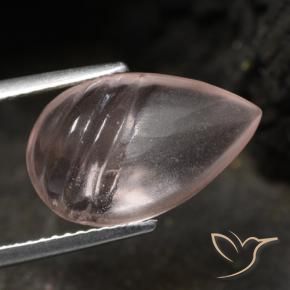 9,17 ctw natürlicher Mittel-Hellrosa Morganit, Birnenform, Transparent