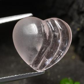 9,17 ctw natürlicher Korallenrosa-Ton Morganit, Herzform, Transparent