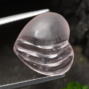 9,17 ctw natürlicher Korallenrosa-Ton Morganit, Herzform, Transparent