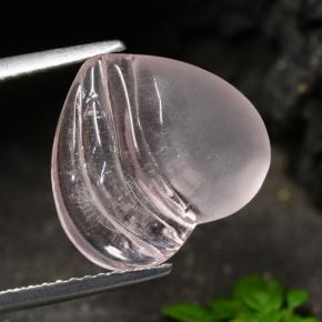 9,17 ctw natürlicher Korallenrosa-Ton Morganit, Herzform, Transparent