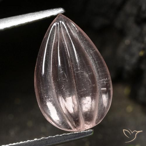 2.74ct Natürlicher hellrose-rosa Morganit, Birnenform, Transparent