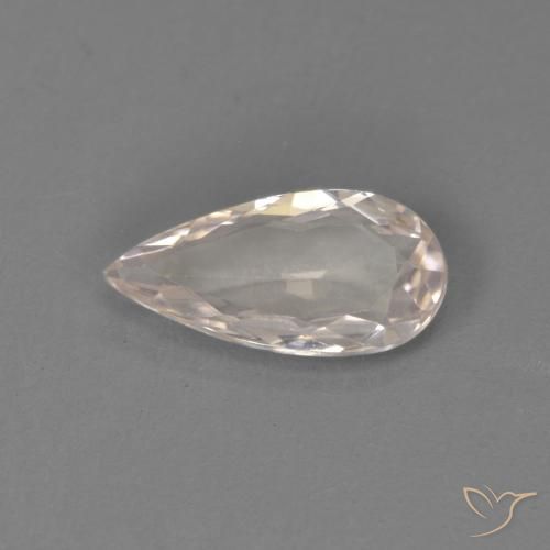 0.66ct Natürlicher Flamingorosa Morganit, Birnenform, VVS