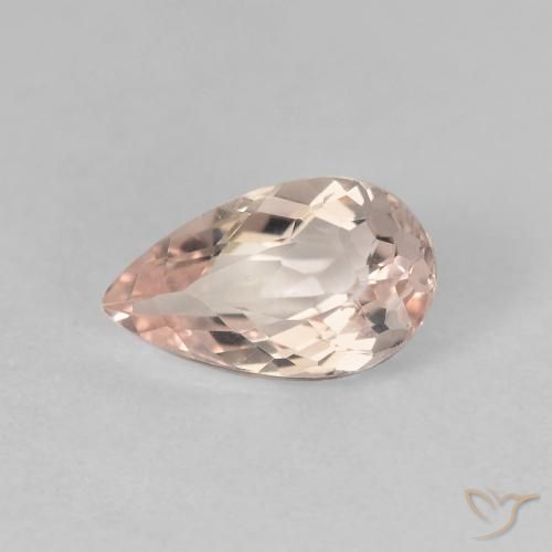 0.99ct Natürlicher Sehr helles Rosa Morganit, Birnenform, VVS-VS