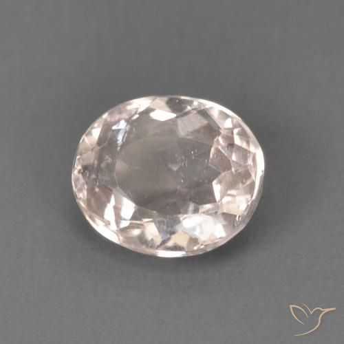 0.92ct Natürlicher Flamingorosa Morganit, Oval, VS