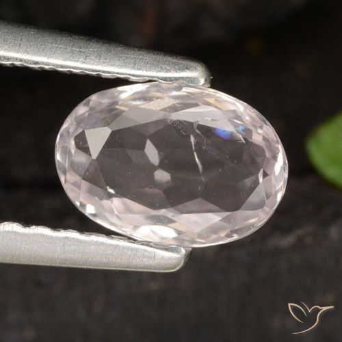 0.57ct Natürlicher Flamingorosa Morganit, Oval, VS-SI