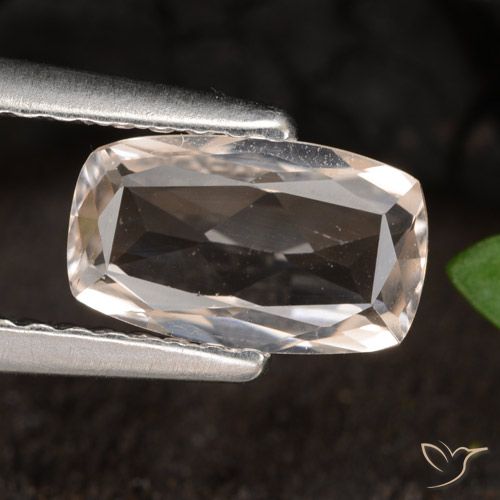 0.80ct Natürlicher Mittelrosa Morganit, Kissen, VVS-VS