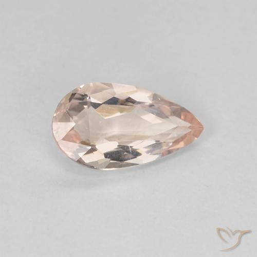 9,17 ctw natürlicher Medium Light-Pink Morganit, Birnenform, VVS-VS