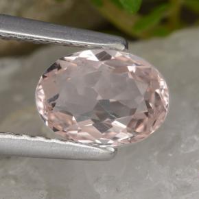 9,17 ctw natürlicher hellrosa Morganit, Oval Schliff, VVS-VS