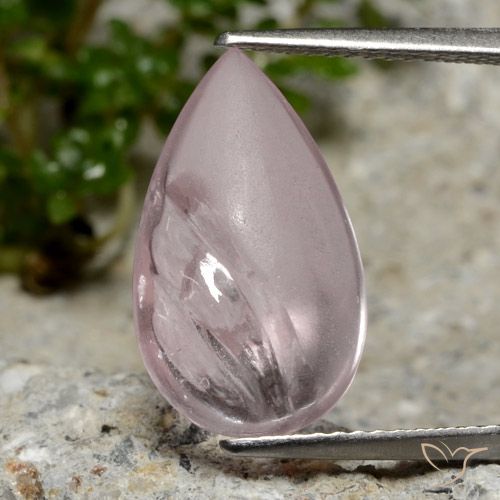 5.49ct Natürlicher hellrose-rosa Morganit, Birnenform, Transparent