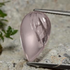 9,17 ctw natürlicher hellrose-rosa Morganit, Birnenform, Transparent