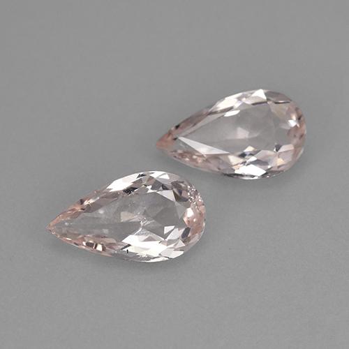 1,67 ct natürliche rosafarbener Morganit-Edelsteine, Birnenform, VS