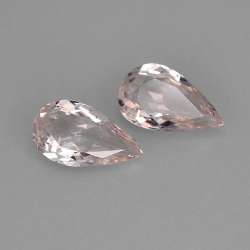 1,67 ct natürliche rosafarbener Morganit-Edelsteine, Birnenform, VS