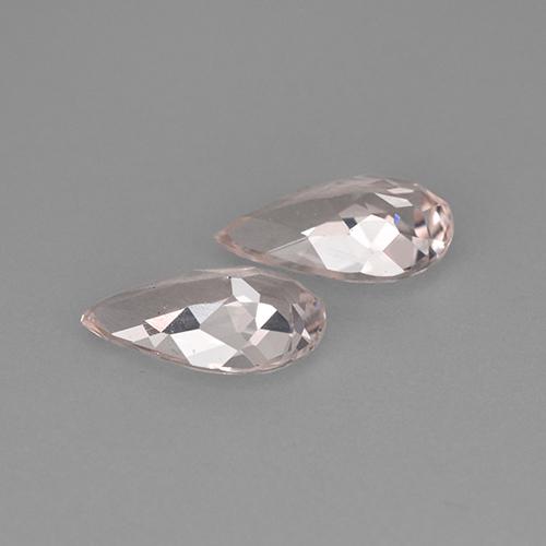 1,67 ct natürliche rosafarbener Morganit-Edelsteine, Birnenform, VS
