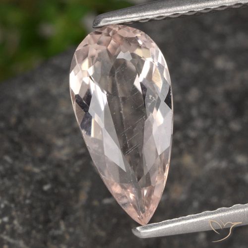 1.09ct Natürlicher Flamingorosa Morganit, Birnenform, VVS-VS