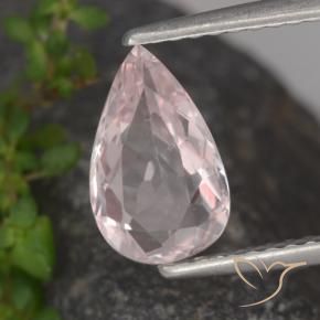 9,17 ctw natürlicher rose-rosa Morganit, Birnenform, VVS-VS