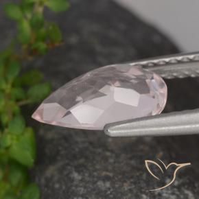 9,17 ctw natürlicher rose-rosa Morganit, Birnenform, VVS-VS