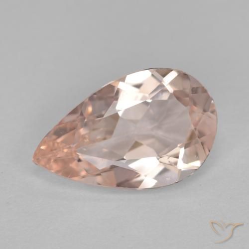 1.14ct Natürlicher Mittelrosa Morganit, Birnenform, VVS-VS