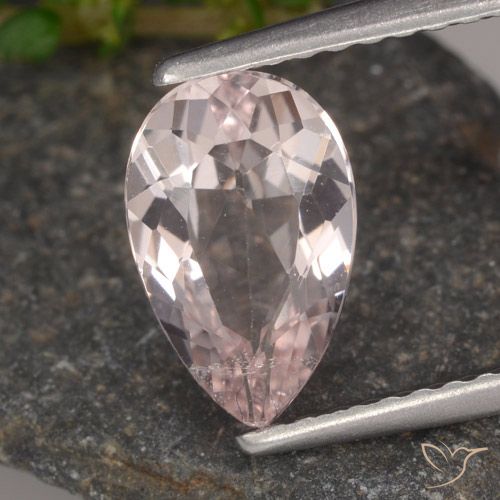1.14ct Natürlicher Flamingorosa Morganit, Birnenform, VVS-VS