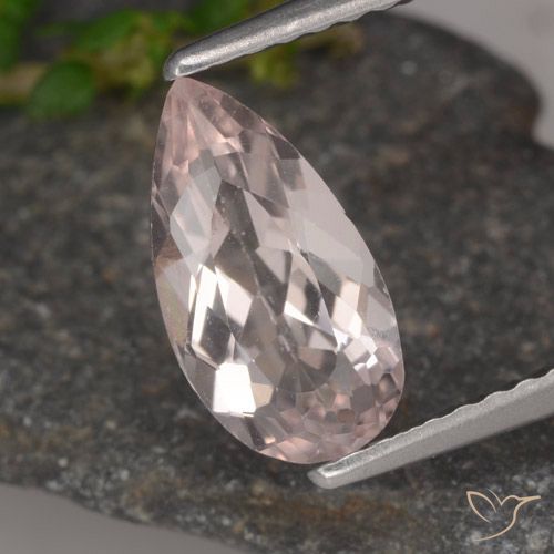 1.15ct Natürlicher Flamingorosa Morganit, Birnenform, VVS-VS