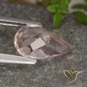 9,17 ctw natürlicher hellrosa Morganit, Birnenform, VS