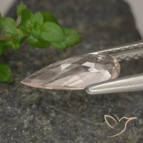 9,17 ctw natürlicher Lachs-rosa Morganit, Birnenform, VVS