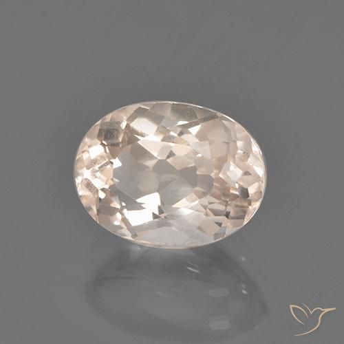 9,17 ctw natürlicher Mittelrosa Morganit, Oval, VS