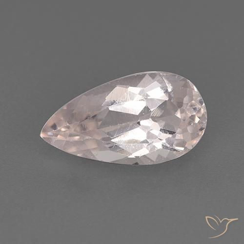 1.21ct Natürlicher hellrosa Morganit, Birnenform, VS
