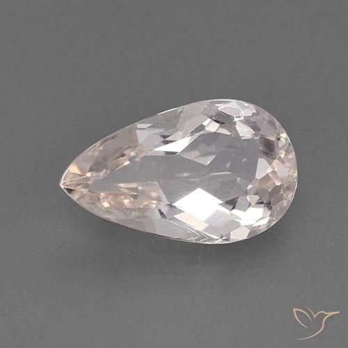 1.68ct Natürlicher Lachs-rosa Morganit, Birnenform, VVS-VS