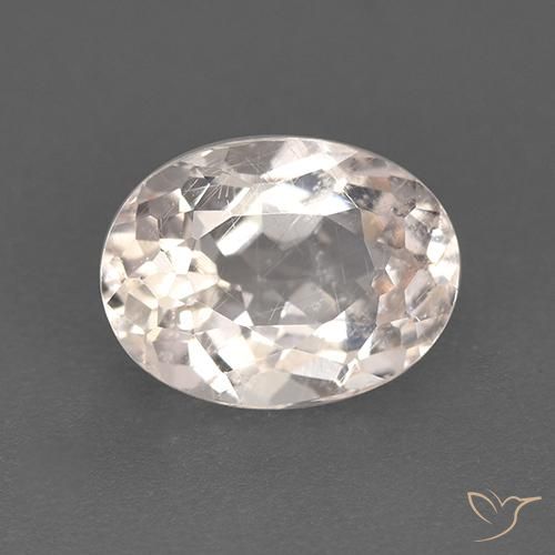 1.33ct Natürlicher Lachs-rosa Morganit, Oval, VS-SI