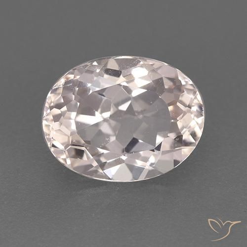 1.30ct Natürlicher Lachs-rosa Morganit, Oval, VVS-VS