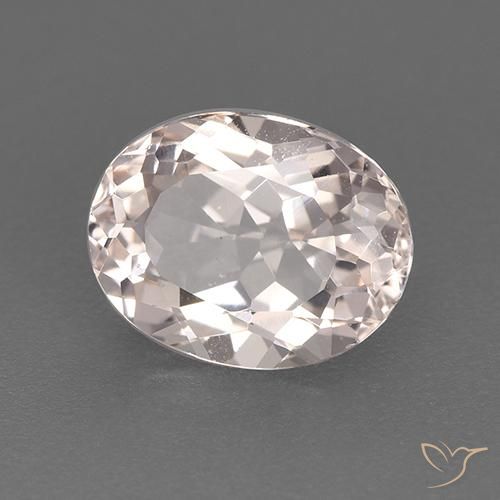 9,17 ctw natürlicher Lachs-rosa Morganit, Oval, VVS-VS