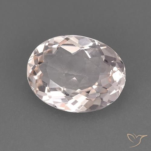 9,17 ctw natürlicher Mittel-Hellrosa Morganit, Oval, VVS-VS