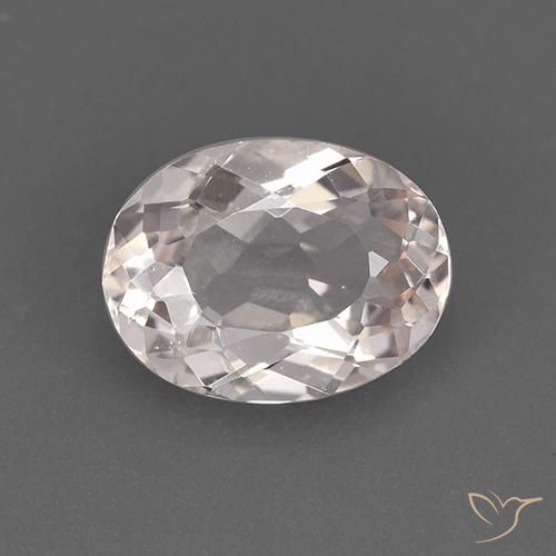 1.32ct Natürlicher Mittel-Hellrosa Morganit, Oval, VS