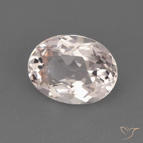 9,17 ctw natürlicher Lachs-rosa Morganit, Oval, VS