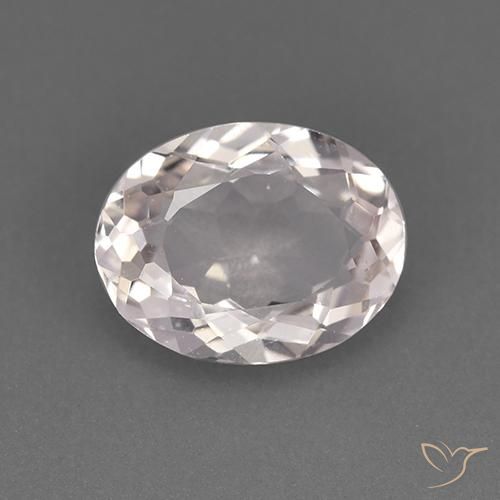 1.60ct Natürlicher Weiß Morganit, Oval, VVS-VS