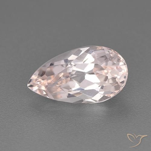 1.50ct Natürlicher Mittelrosa Morganit, Birnenform, VVS-VS