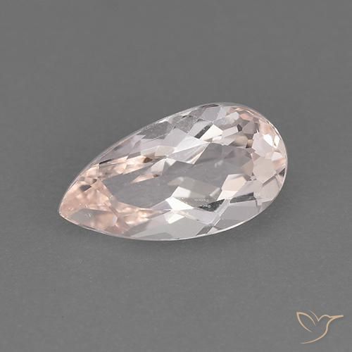 1.10ct Natürlicher Flamingorosa Morganit, Birnenform, VVS-VS
