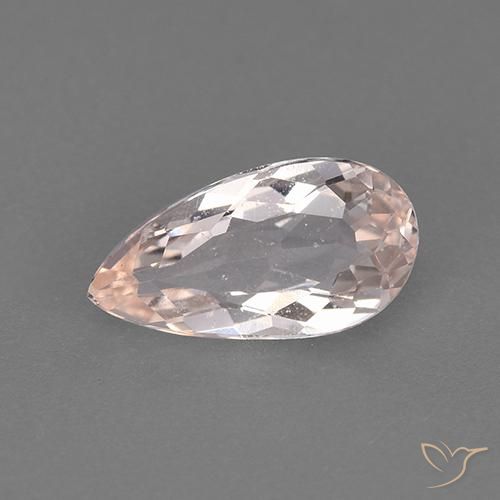 0.97ct Natürlicher Mittelrosa Morganit, Birnenform, VVS-VS