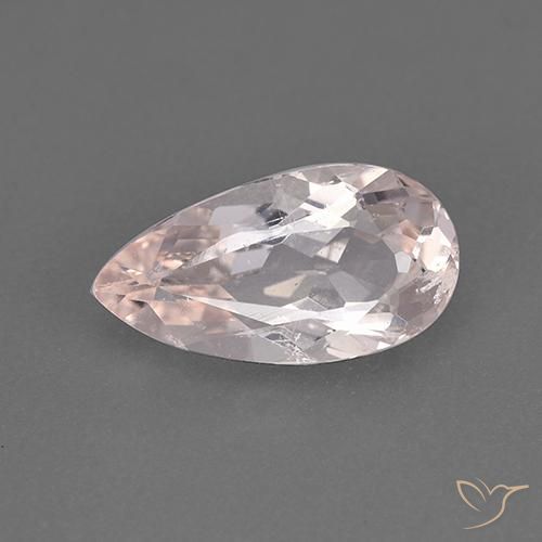 1.86ct Natürlicher Flamingorosa Morganit, Birnenform, VS