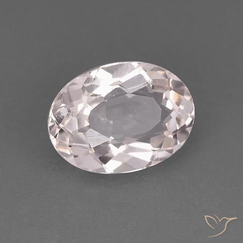 1.18ct Natürlicher hellrosa Morganit, Oval, VVS-VS