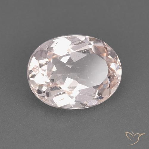 9,17 ctw natürlicher Flamingorosa Morganit, Oval, VS