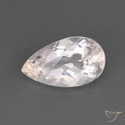 1.53ct Natürlicher hellrosa Morganit, Birnenform, VS